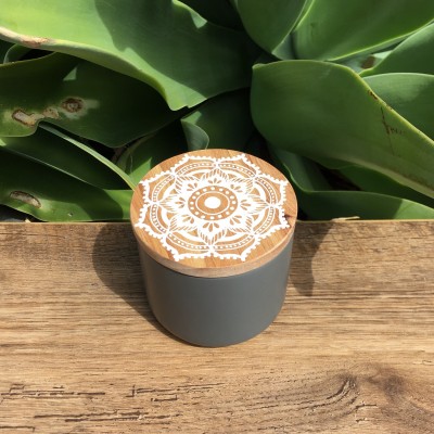 Grey Mandala Canister IV