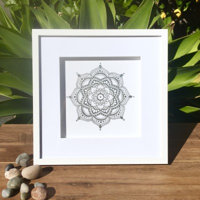 Silver II Medium Mandala